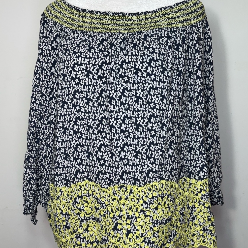 Fever top Black and Yellow Floral Blouse
